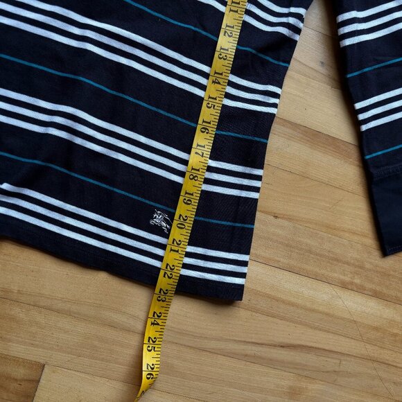 Burberry London Women's Striped Collared Long Sleeve Top - US S - Picture 5 of 14